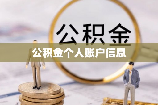 中埔公积金个人账户信息
